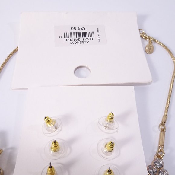 Ann Taylor LOFT Pearl and Opal Necklace Earrings Set NWT 39 24 - Picture 14 of 14